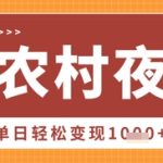 Deepseek制作农村夜景视频，一条视频点赞20W+，单日变现数张
