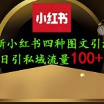 25年最新小红书发布简单图文，单人单号日引流200+创业粉