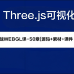 2024Three.js可视化企业实战WEBGL课-50章(源码+素材+课件）