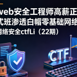 web安全工程师高薪正式班渗透白帽零基础网络安全ctfLi（22期）