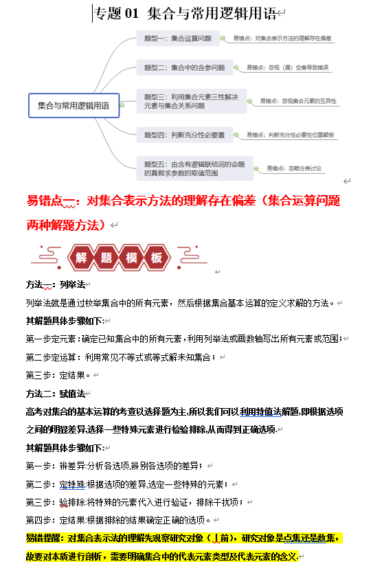 2025版高中全科《高考易错题》PDF电子版下载