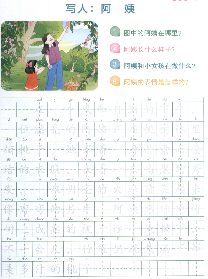 适用小学1-2年级语文看图写话练习本之提高篇2