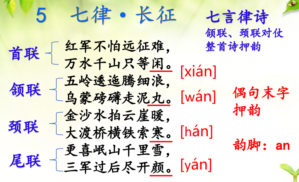 5《七律长征》（课件）统编版语文六年级上册