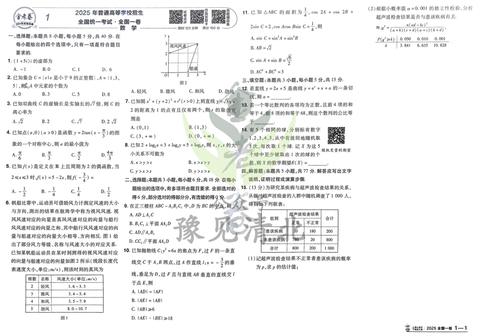 天星金考卷《2026新高考特快专递》数学