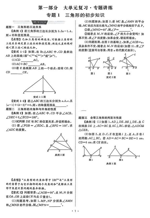 2026《初中数学•全效学习》八上大单元复习综合与实践