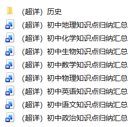 初中9科超详知识点归纳总结Word文档，可打印方便学习｜衡水中学内部资料