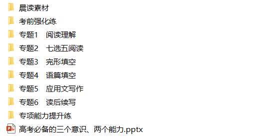 2025高考总复习优化设计二轮用书 英语（PPT+word）