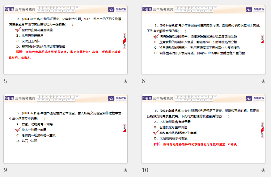 【高考化学】【化学二轮】2025高考化学高三化学大二轮专项专题小题各个击破---高考化学大二轮刷题首选卷     二十二专题       小题各个击破ppt解析讲义